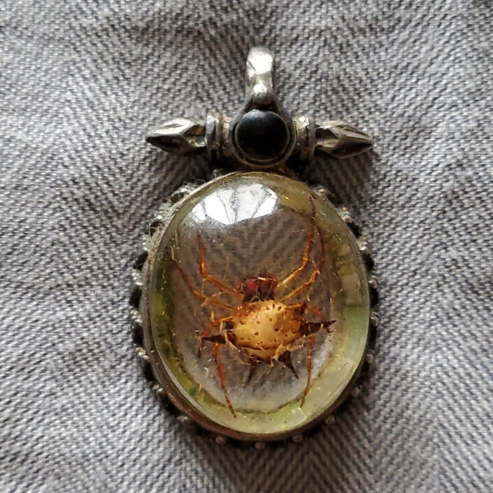 Vintage spider pendant